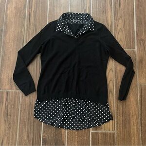Polka dot Adrianna Papell top size M